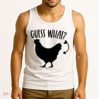 Guess What Chicken Butt Funny Rhyme Song Chicken Lovers Tank Top thumb 3
