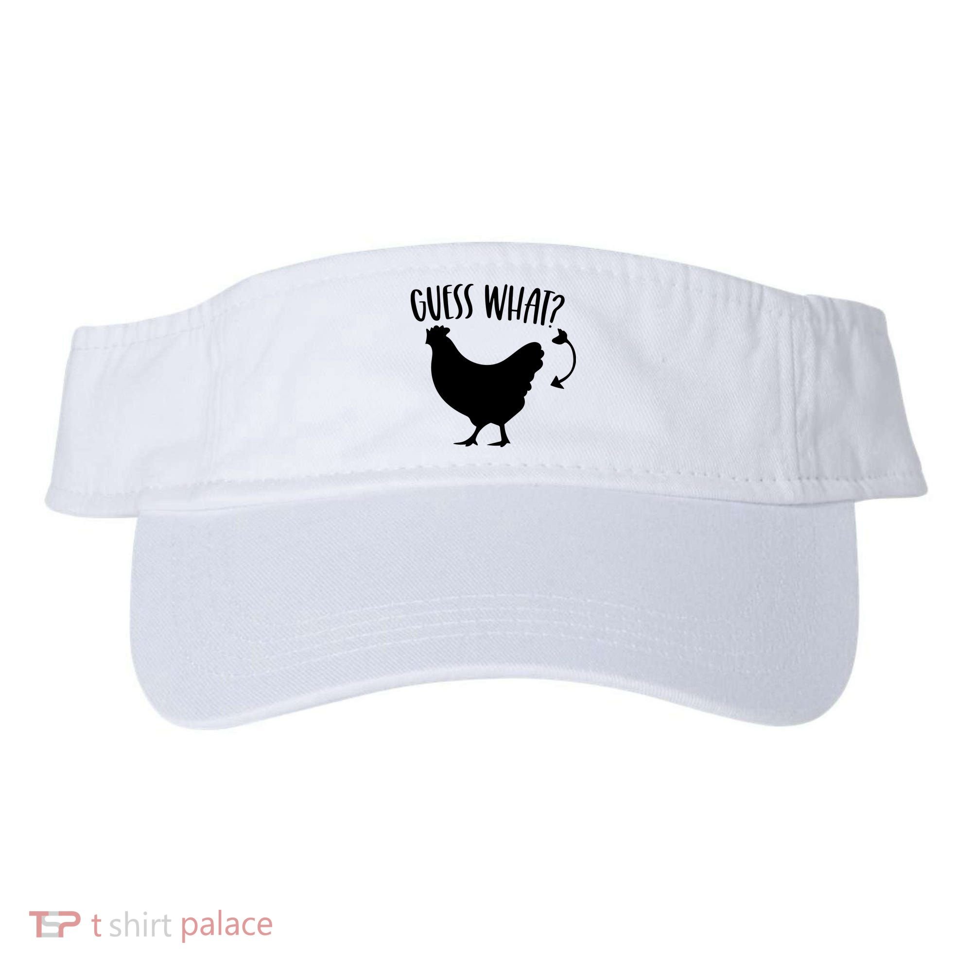 Guess What Chicken Butt Funny Rhyme Song Chicken Lovers Visor