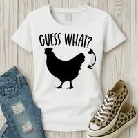 Guess What Chicken Butt Funny Rhyme Song Chicken Lovers Women's T-Shirt thumb 3