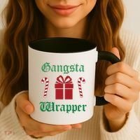 Gangsta Wrapper Christmas Coffee Mug thumb 3