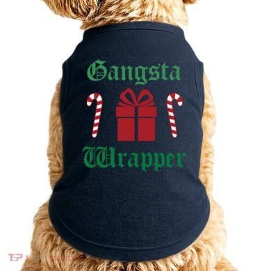 Gangsta Wrapper Christmas Doggie Tank