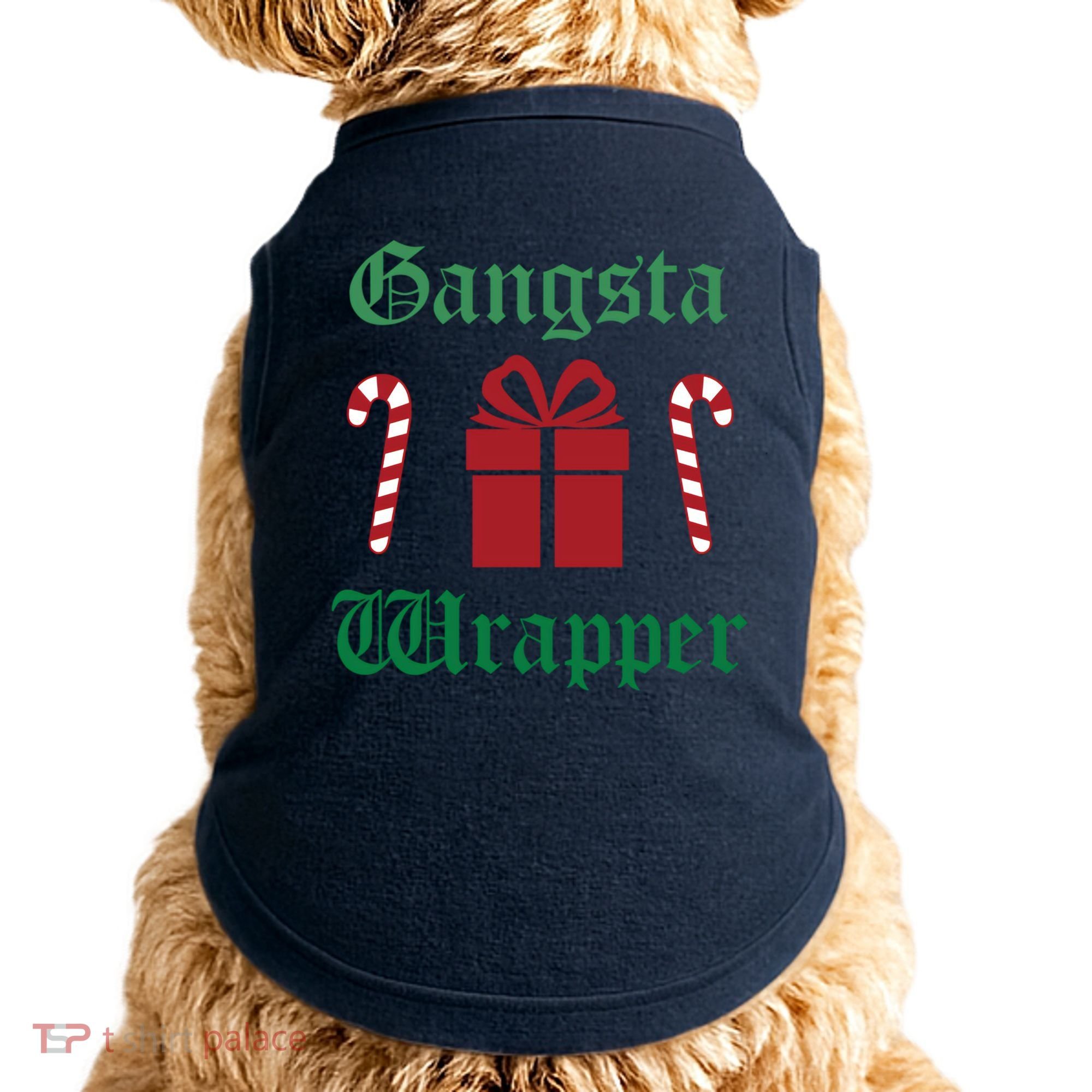 Gangsta Wrapper Christmas Doggie Tank