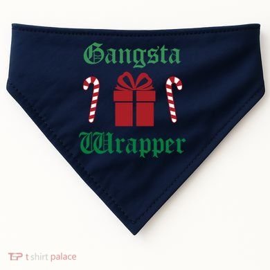Gangsta Wrapper Christmas USA-Made Doggie Bandana