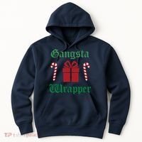 Gangsta Wrapper Christmas Hoodie thumb 0