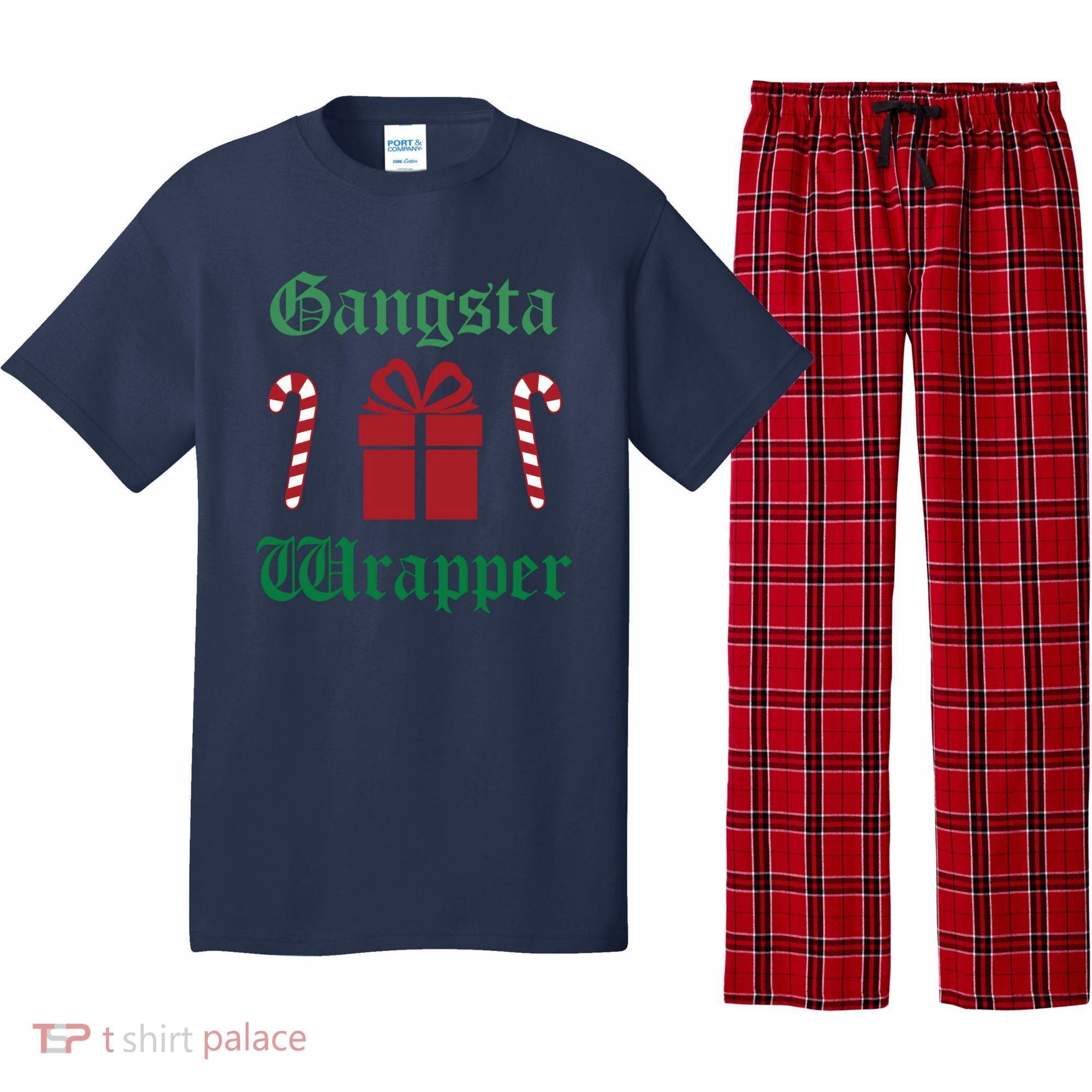 Gangsta Wrapper Christmas Pajama Set