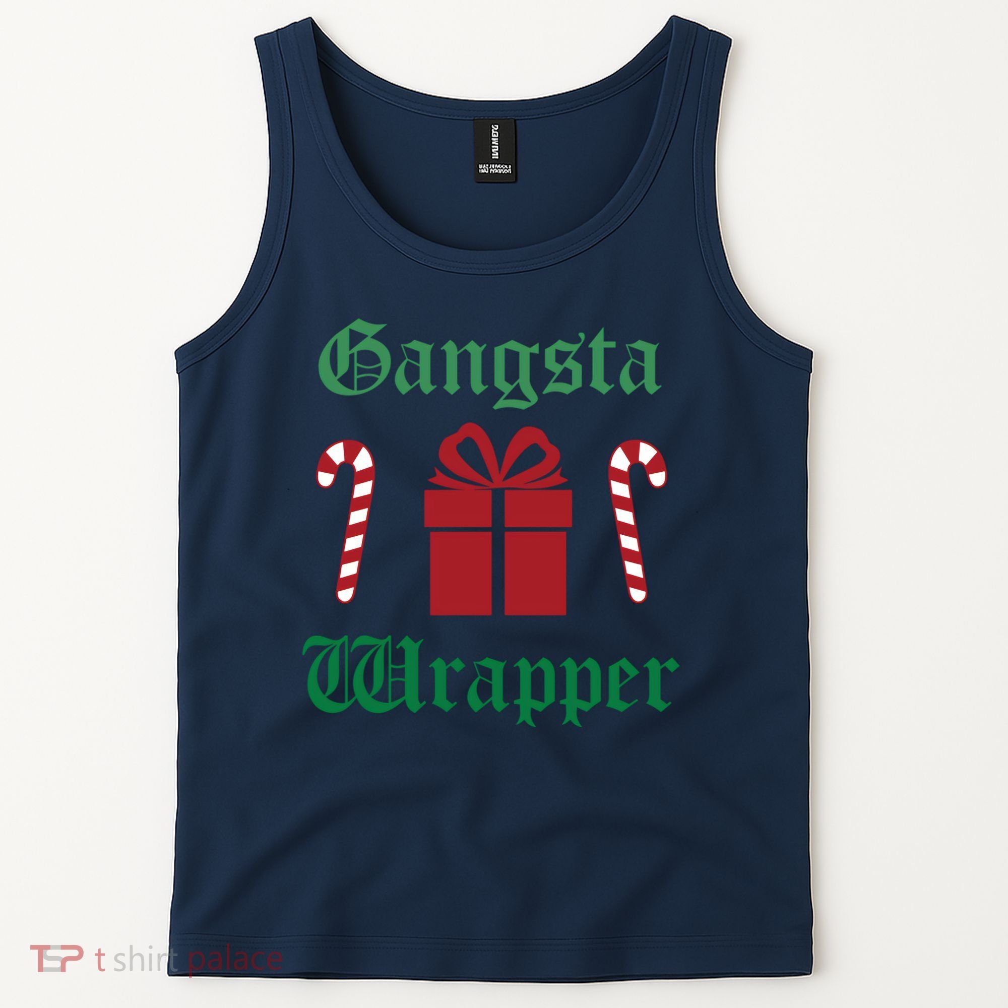 Gangsta Wrapper Christmas Tank Top