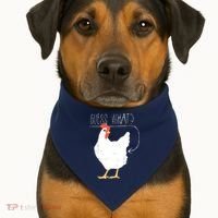 Guess What Chicken Butt USA-Made Doggie Bandana thumb 1