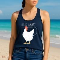 Guess What Chicken Butt Women's Tank Top thumb 2