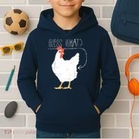 Guess What Chicken Butt Kids Hoodie thumb 2