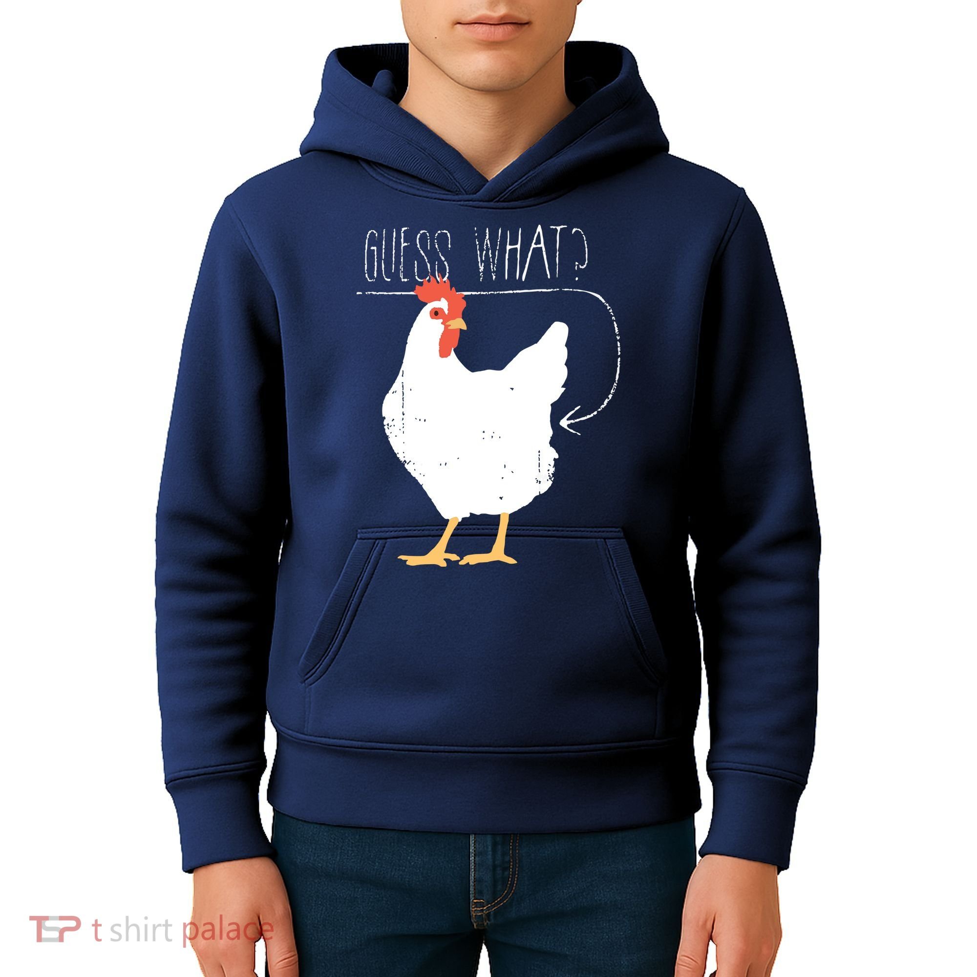 Guess What Chicken Butt Kids Hoodie