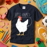 Guess What Chicken Butt Kids T-Shirt thumb 3
