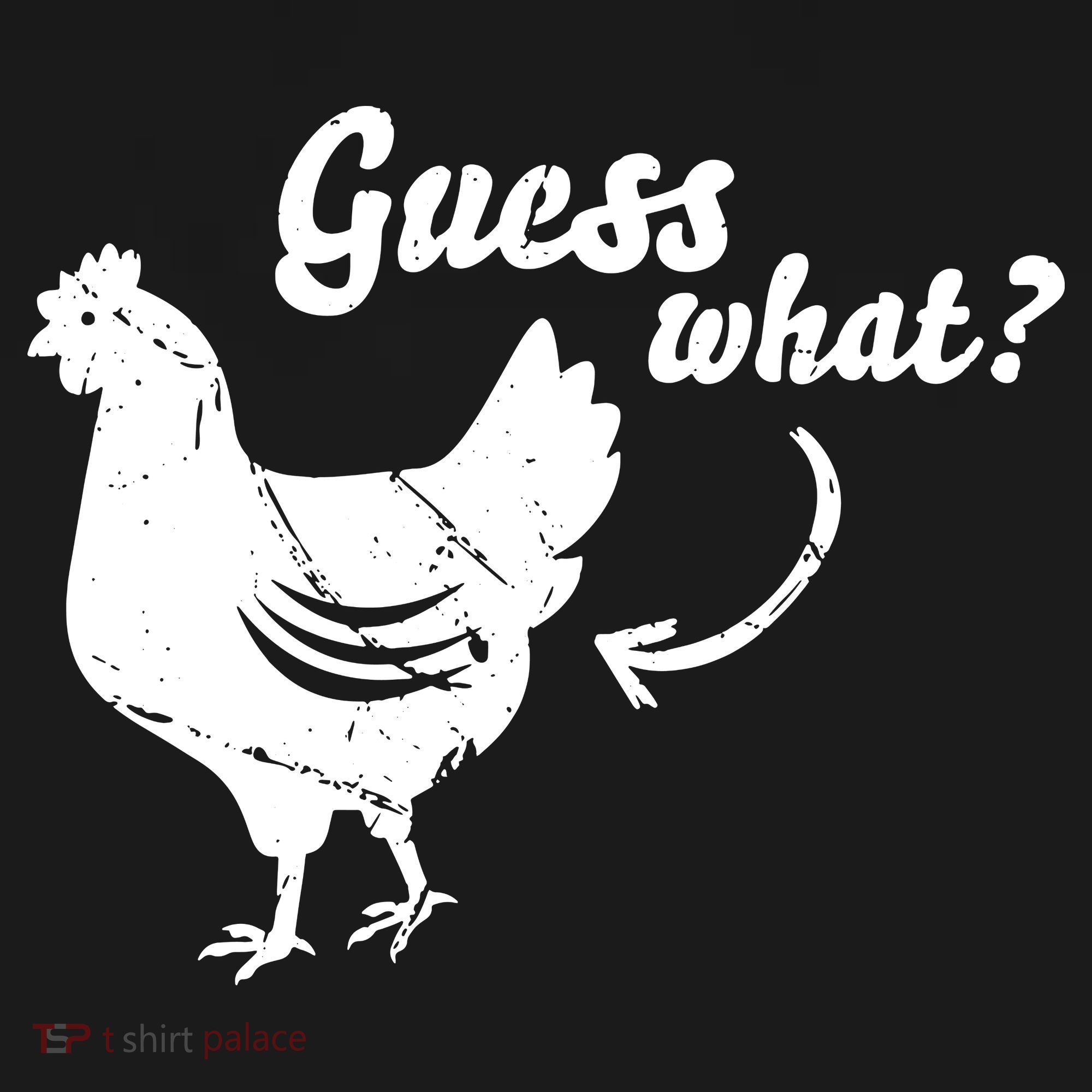 Guess What Chicken Butt The Original Distressed Look Women's Tank Top