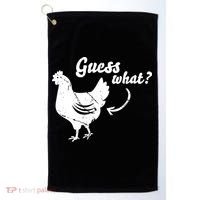 Guess What Chicken Butt The Original Distressed Look Golf Towel thumb 0