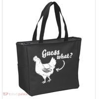 Guess What Chicken Butt The Original Distressed Look Tote Bag thumb 2