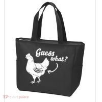 Guess What Chicken Butt The Original Distressed Look Tote Bag thumb 3