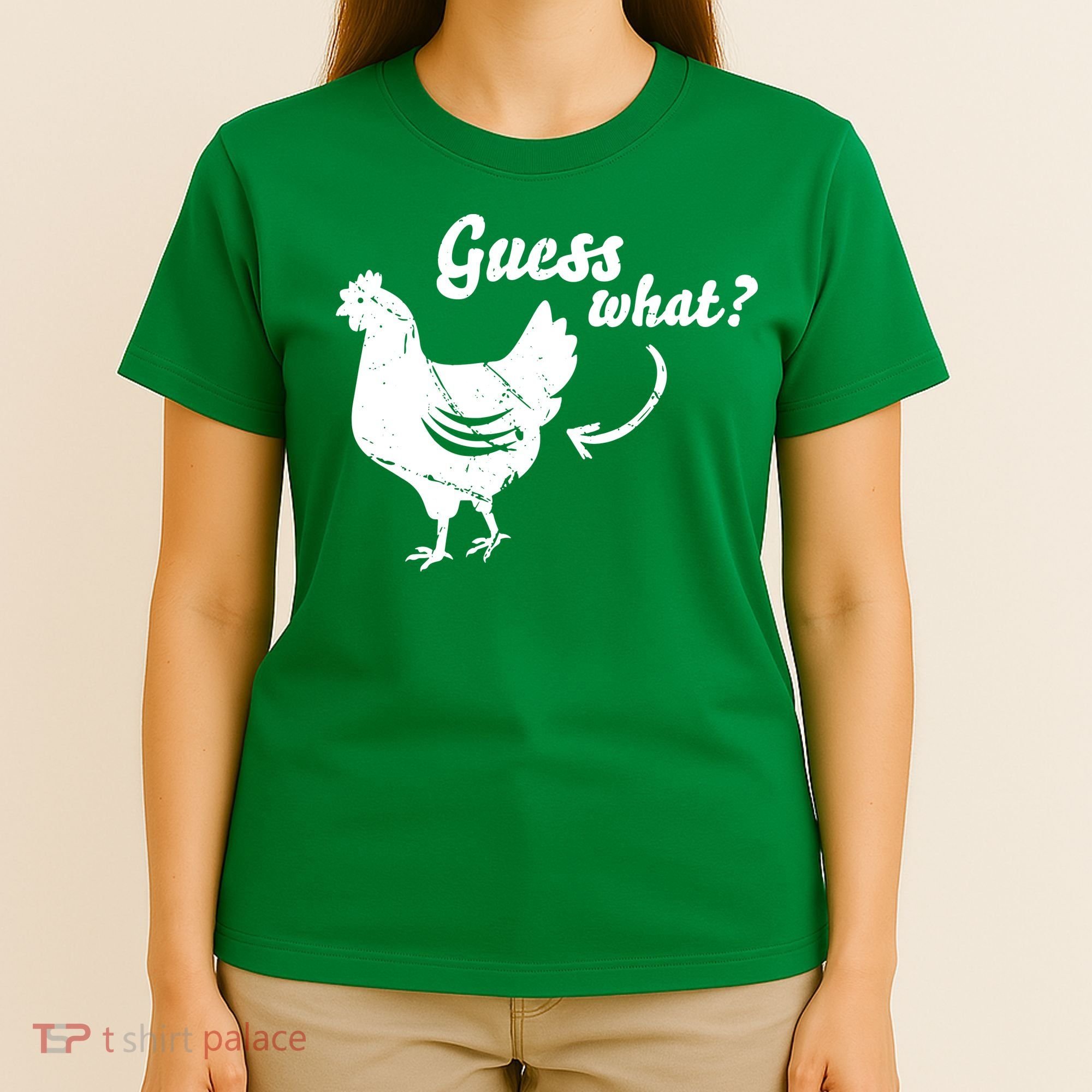 Guess What Chicken Butt The Original Distressed Look T-Shirt