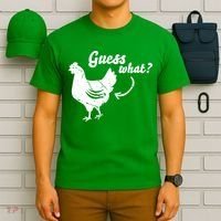 Guess What Chicken Butt The Original Distressed Look T-Shirt thumb 6