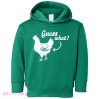 Guess What Chicken Butt The Original Distressed Look Toddler Hoodie thumb 0