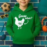Guess What Chicken Butt The Original Distressed Look Kids Hoodie thumb 2