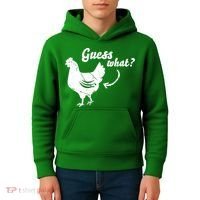 Guess What Chicken Butt The Original Distressed Look Kids Hoodie thumb 4