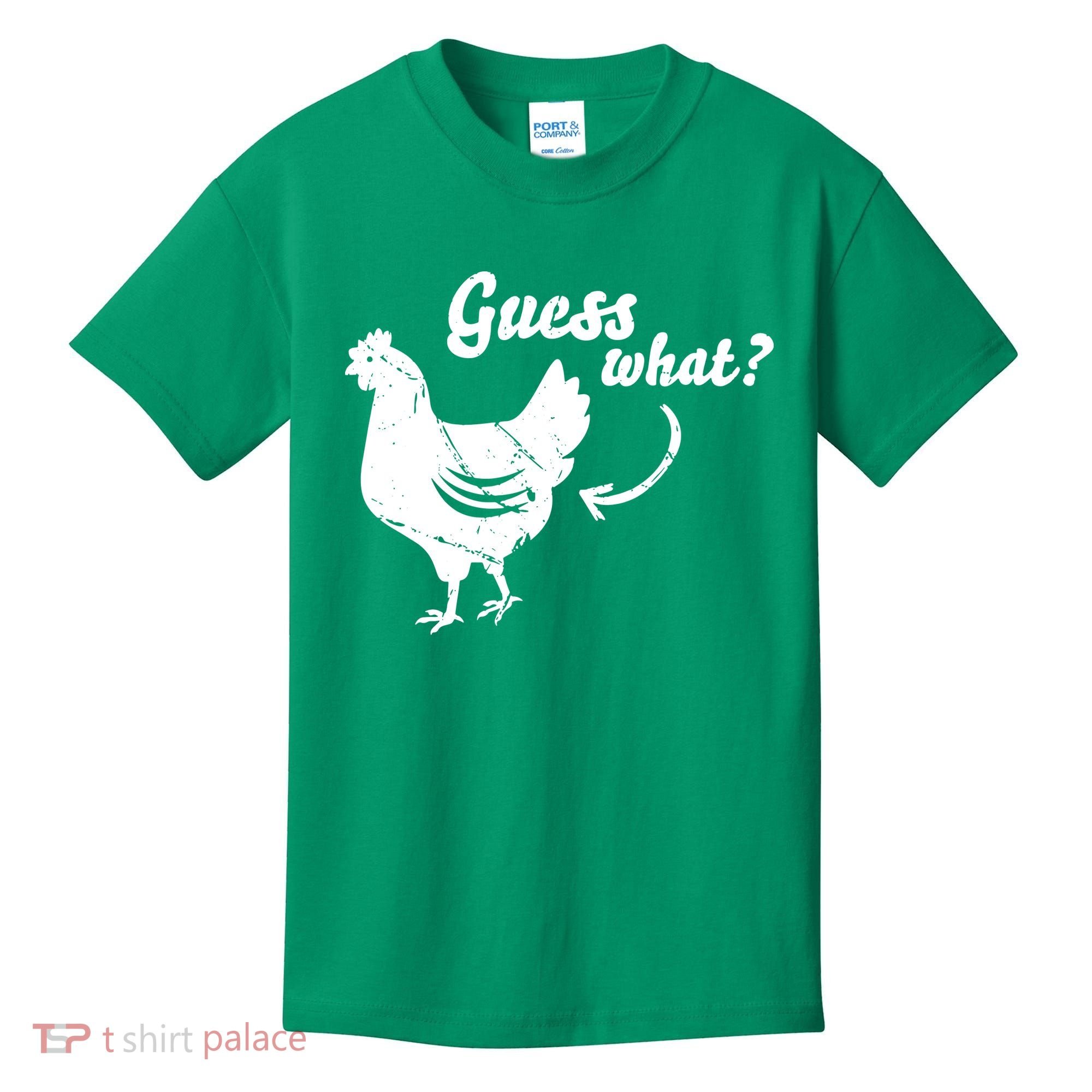 Guess What Chicken Butt The Original Distressed Look Kids T-Shirt