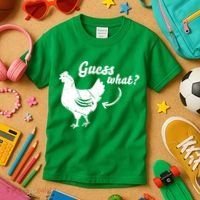 Guess What Chicken Butt The Original Distressed Look Kids T-Shirt thumb 3