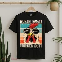 Guess What Chicken Butt Funny Chicken Meme T-Shirt thumb 2