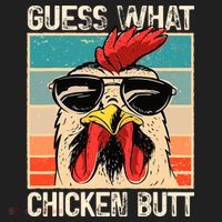 Guess What Chicken Butt Funny Chicken Meme Tumbler thumb 3