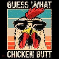 Guess What Chicken Butt Funny Chicken Meme Mousepad thumb 1