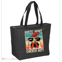 Guess What Chicken Butt Funny Chicken Meme Tote Bag thumb 2
