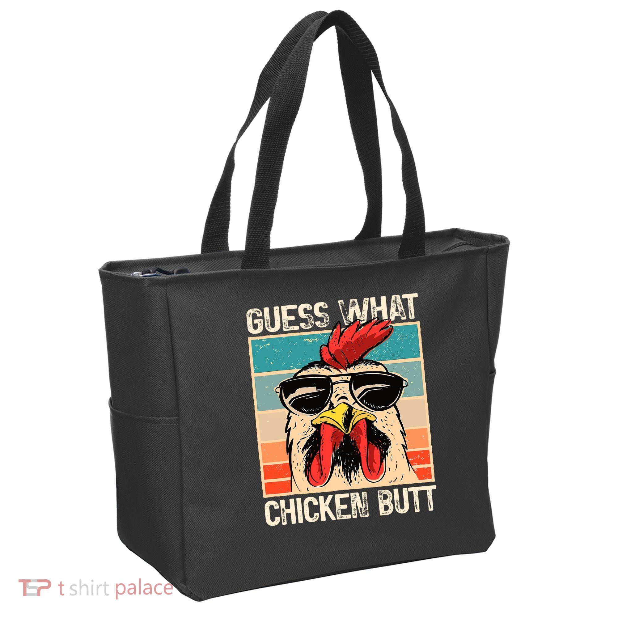 Guess What Chicken Butt Funny Chicken Meme Tote Bag