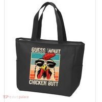 Guess What Chicken Butt Funny Chicken Meme Tote Bag thumb 3
