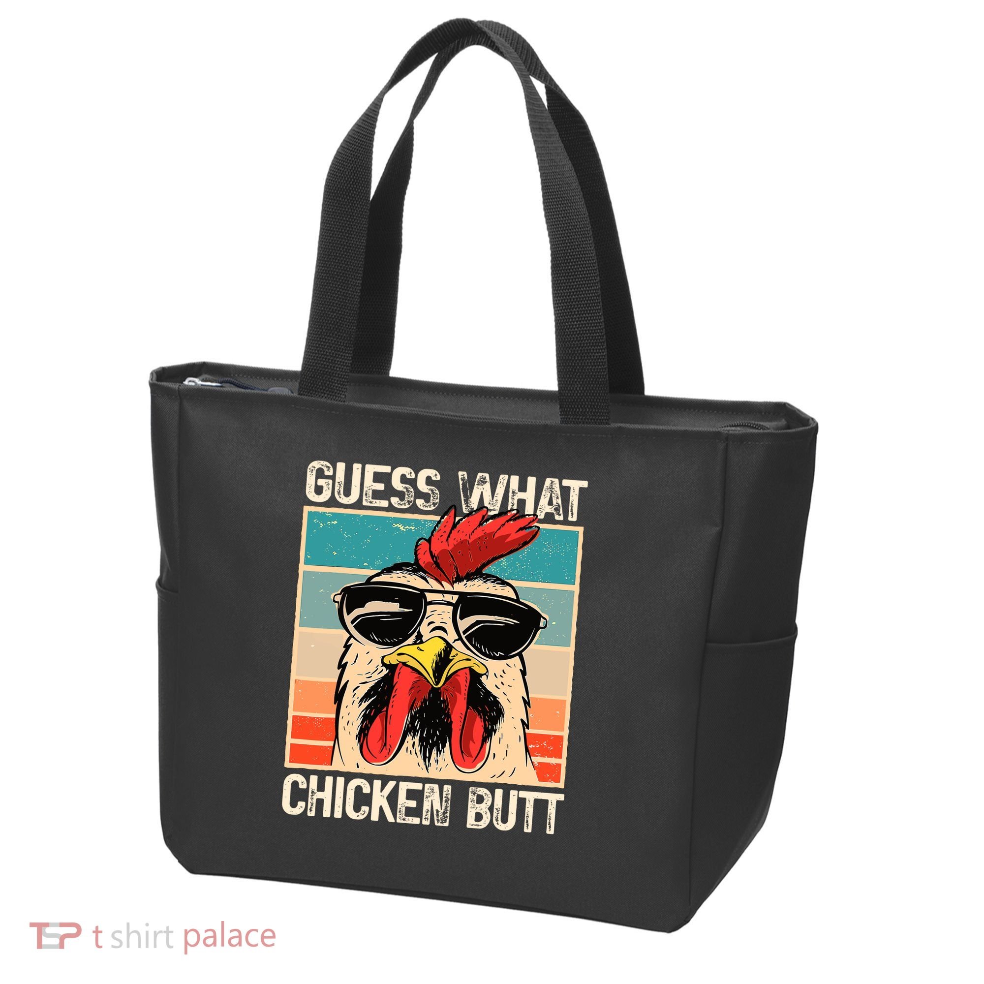 Guess What Chicken Butt Funny Chicken Meme Tote Bag