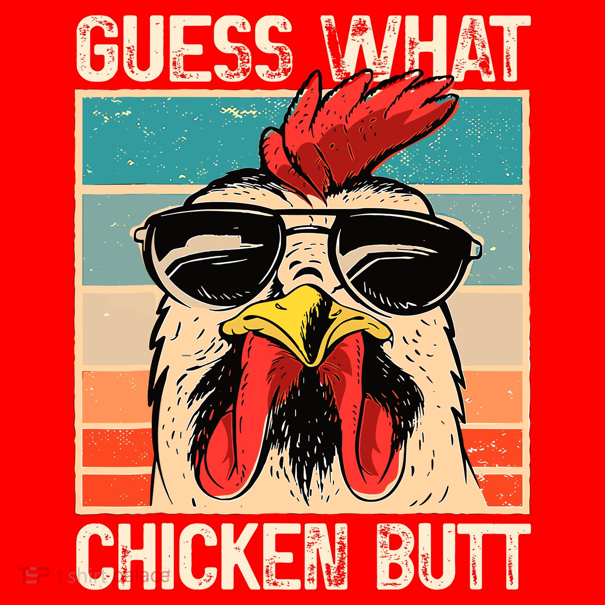 Guess What Chicken Butt Funny Chicken Meme Santa Hat