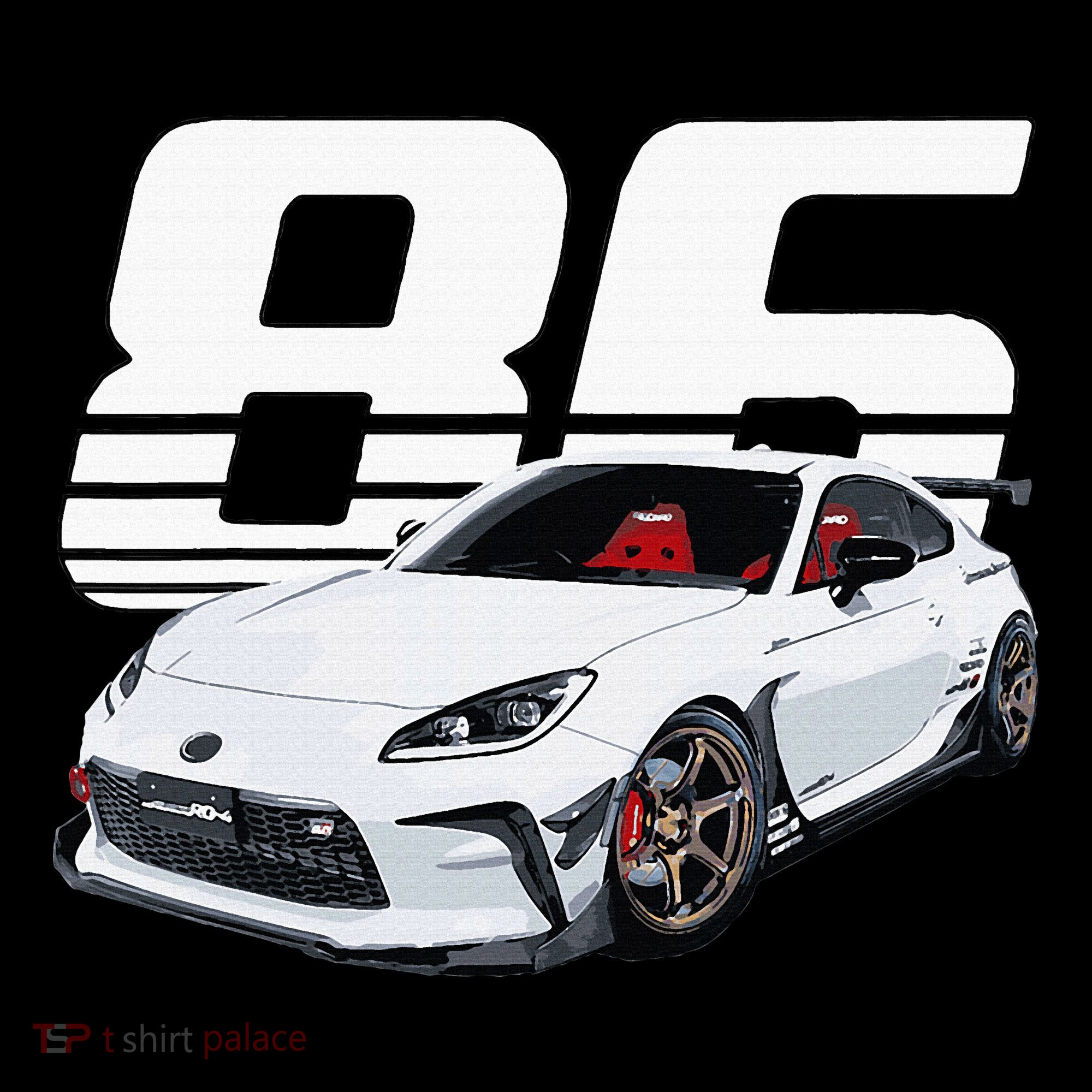 Gr86 White Car Pajama Set