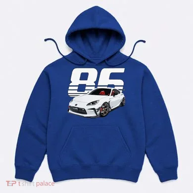 Gr86 White Car Hoodie