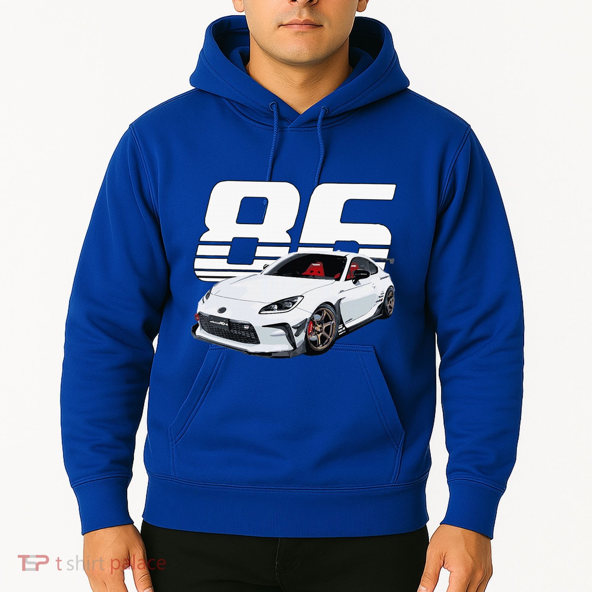 Gr86 White Car Hoodie