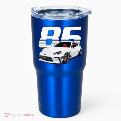 Gr86 White Car Tumbler