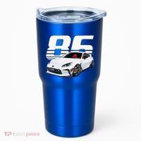 Gr86 White Car Tumbler thumb 0