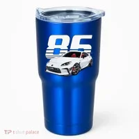 Gr86 White Car Tumbler thumb 0