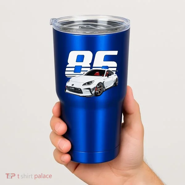 Gr86 White Car Tumbler