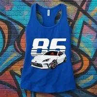 Gr86 White Car Women's Tank Top thumb 3