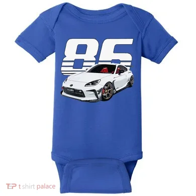 Gr86 White Car Baby Bodysuit