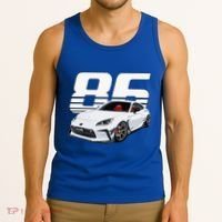 Gr86 White Car Tank Top thumb 3