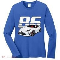 Gr86 White Car Women's Long Sleeve Shirt thumb 0