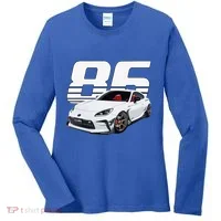Gr86 White Car Women's Long Sleeve Shirt thumb 0