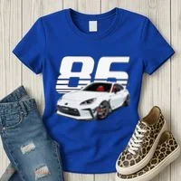 Gr86 White Car Women's T-Shirt thumb 3