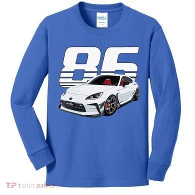Gr86 White Car Kids Long Sleeve Shirt