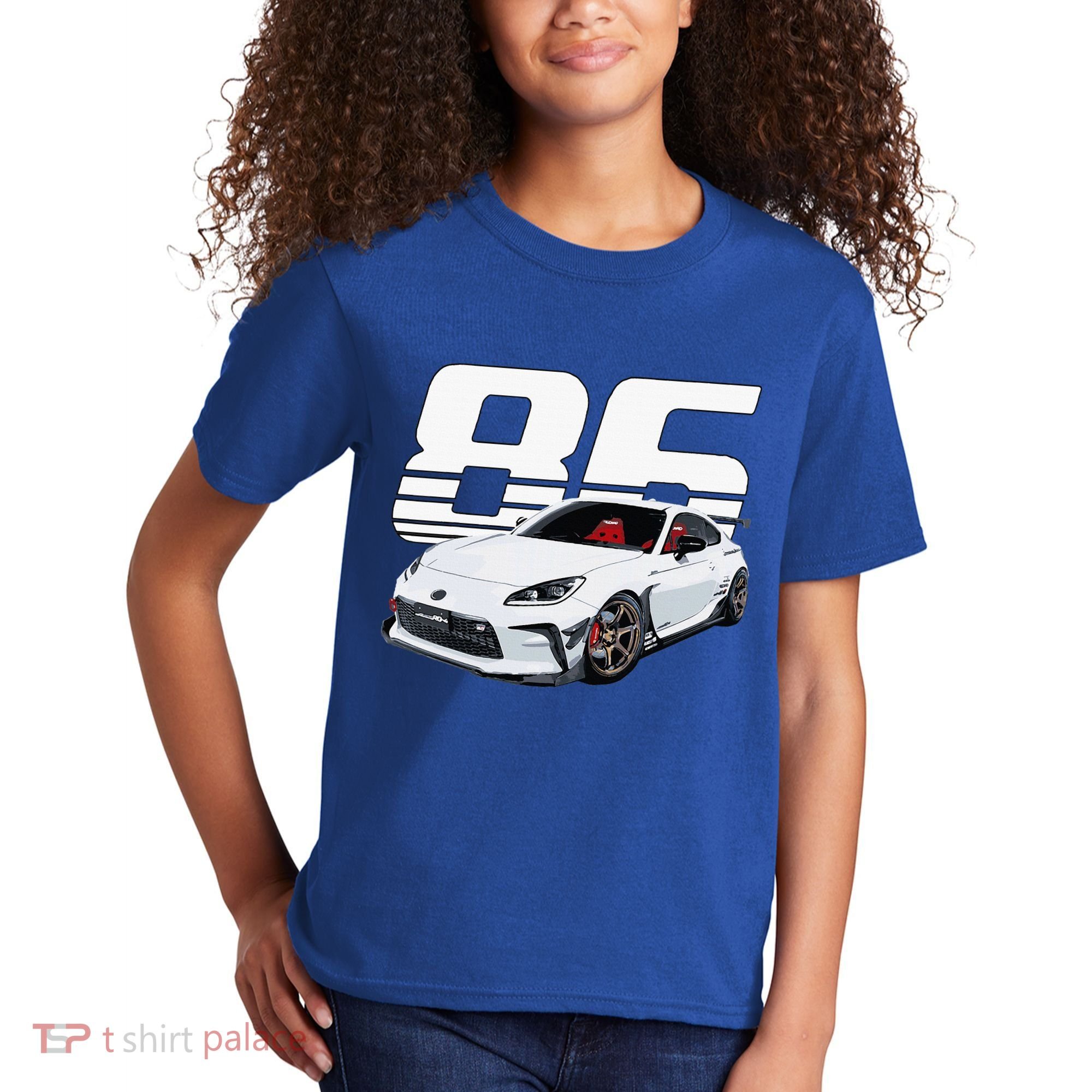 Gr86 White Car Kids T-Shirt