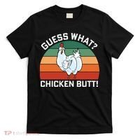 Guess What? Chicken Butt Funny T-Shirt thumb 0